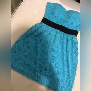 Turquoise blue dress